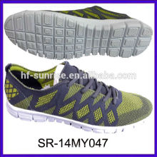 SR-14MY047 knitted shoes fashion new design knit men running shoes knitted sports shoes